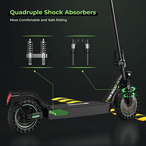 isinwheel S9MAX Electric Scooter, 500W Motor Peak 8OO Electric Scooter ...